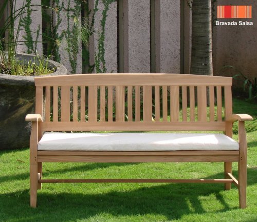5FT Outdoor Bench Sunbrella Fabric Cushion - Waterproof & UV Resistant Patio Furniture Cushion (Bench Not Included) - Perfect for Garden, Poolside & Deck Seating Areas