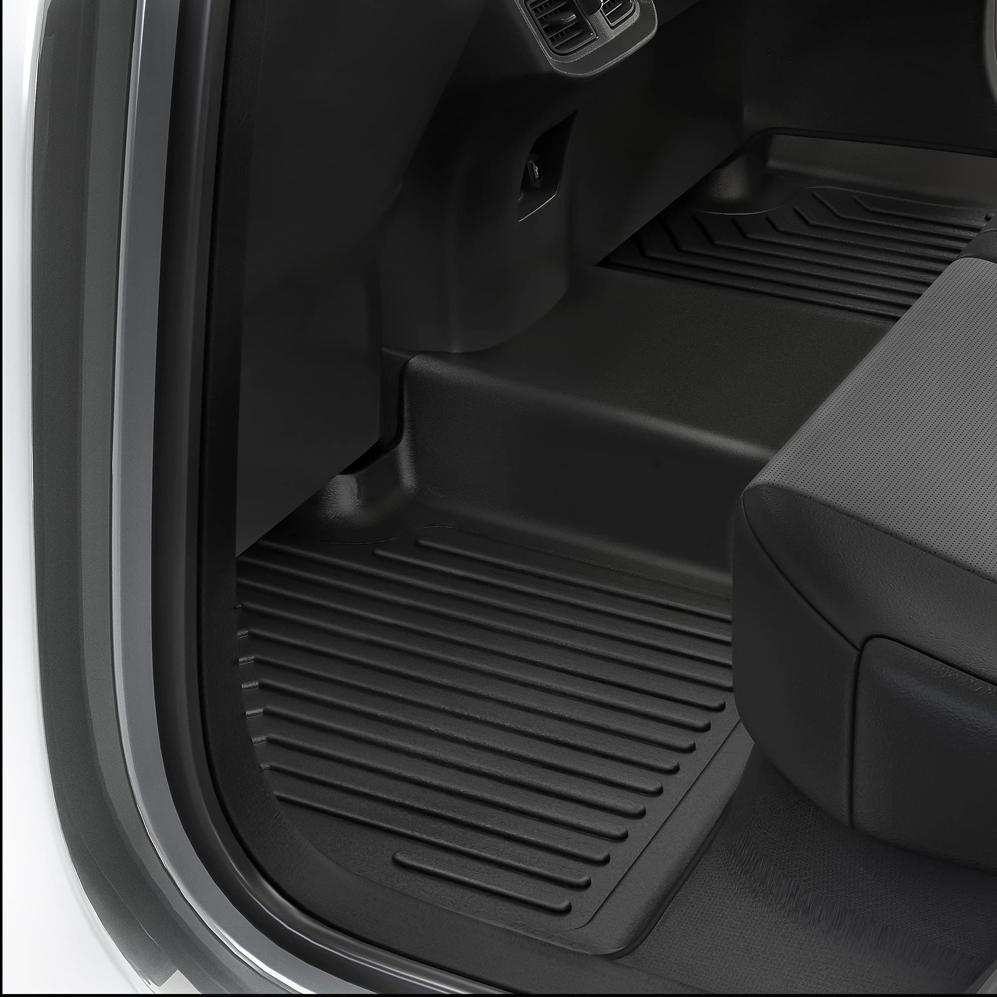 OEDRO All-Weather Floor Mats for 2016-2024 Chevrolet Camaro - Premium Black TPE Car Mats Set (Front & Rear) - Durable, Non-Slip Protection for Rain, Snow & Mud - Perfect for Daily Commute, Road Trips & Off-Road Adventures