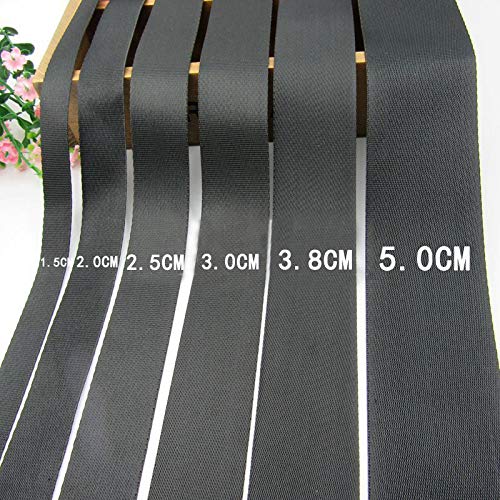 1.5 Inch Wide Flat Nylon Webbing Strap - 10 Yards (Black) | Heavy Duty DIY Material for Luggage Straps, Dog Leashes, Outdoor Gear & Furniture Repair | Perfect for Camping, Hiking, Home Improvement & Craft Projects