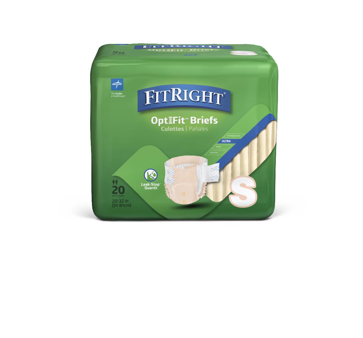 FitRight Ultra Absorbent Incontinence Briefs for Adults - Maximum Protection Overnight & Daytime Use - Comfortable & Disposable Underwear for Active Lifestyles - Ideal for Travel, Work & Home Care