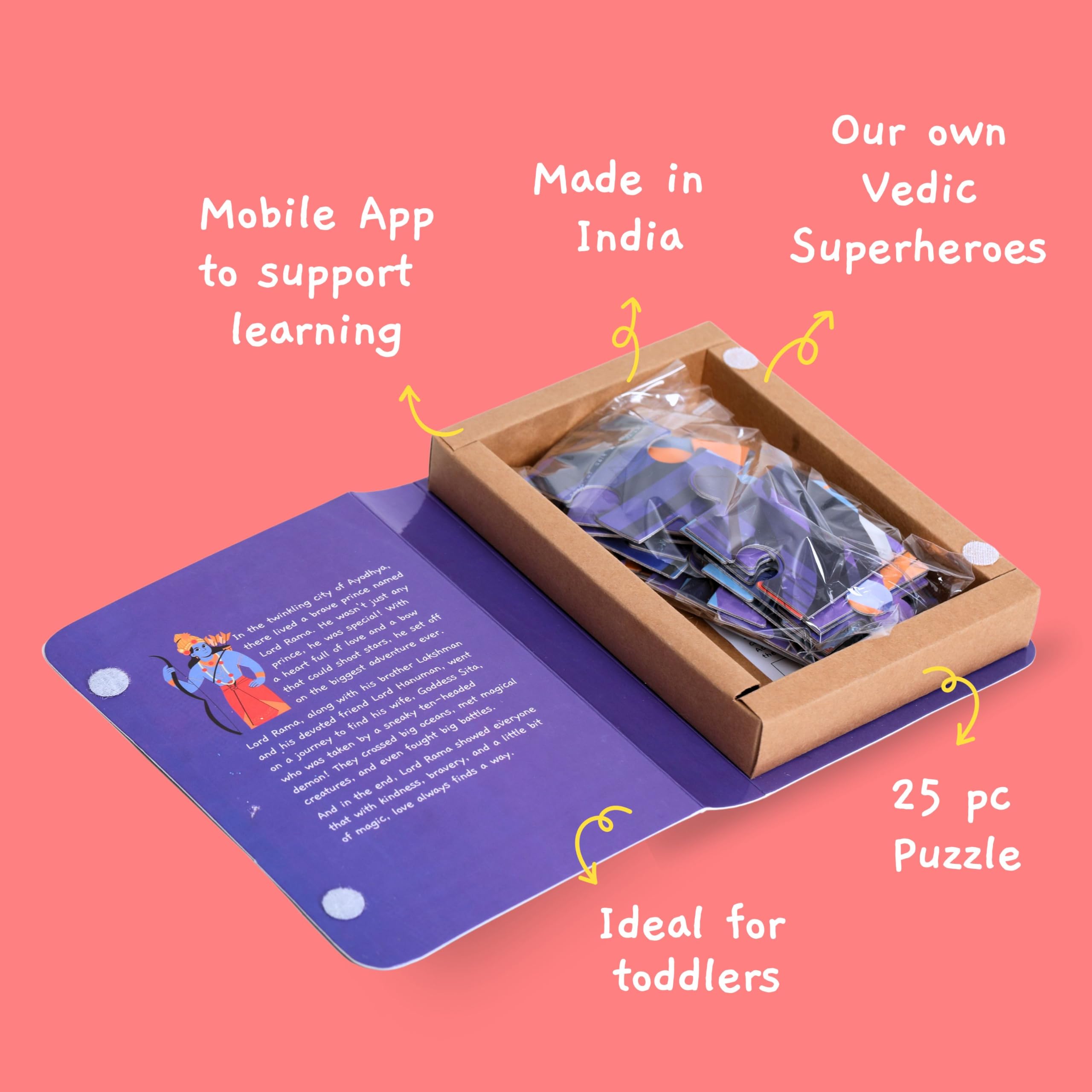 Toynama 25-Piece Jigsaw Puzzles for Kids Ages 2-5 | Educational Learning Toys with Cultural Themes & Interactive App | Perfect for Preschool Classroom, Birthday Gifts & Family Game Night