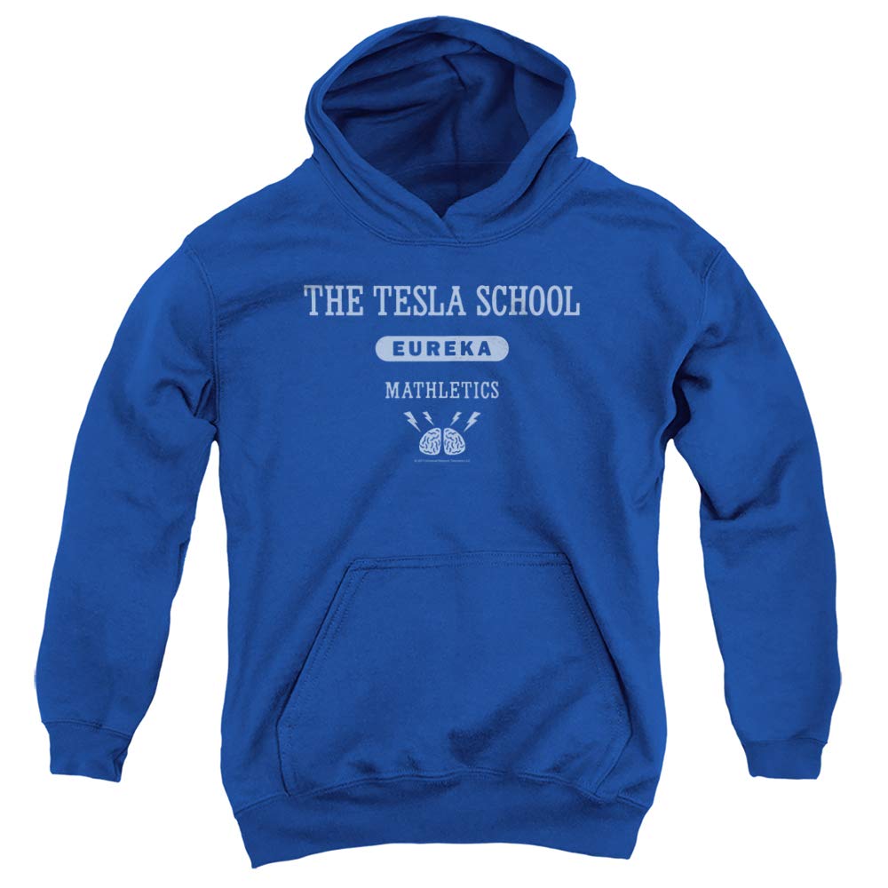 Trevco Eureka Tesla School Unisex Youth Pullover Hoodie - Comfortable & Stylish Sweatshirt for Kids & Teens - Perfect for School, Casual Wear & Gifts