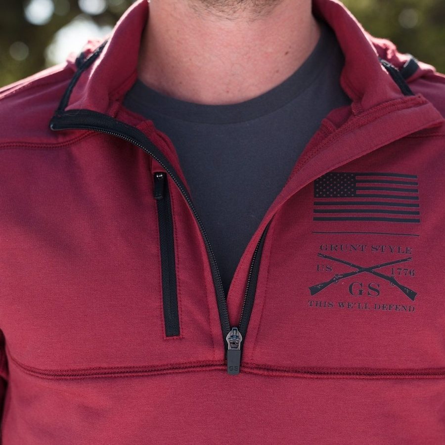 Firewatch Hoodie for Men - Red Plum Color, Comfortable & Stylish Pullover for Outdoor Adventures & Casual Wear