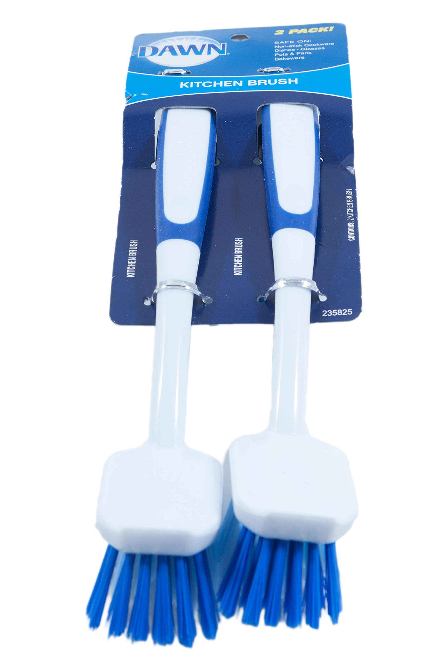 Dawn Kitchen Dish Brush Set - 2 Pack | Heavy Duty Scrub Brush for Pots, Pans & Dishes | Ergonomic Handle for Easy Cleaning | Ideal for Home, Restaurant & Commercial Use
