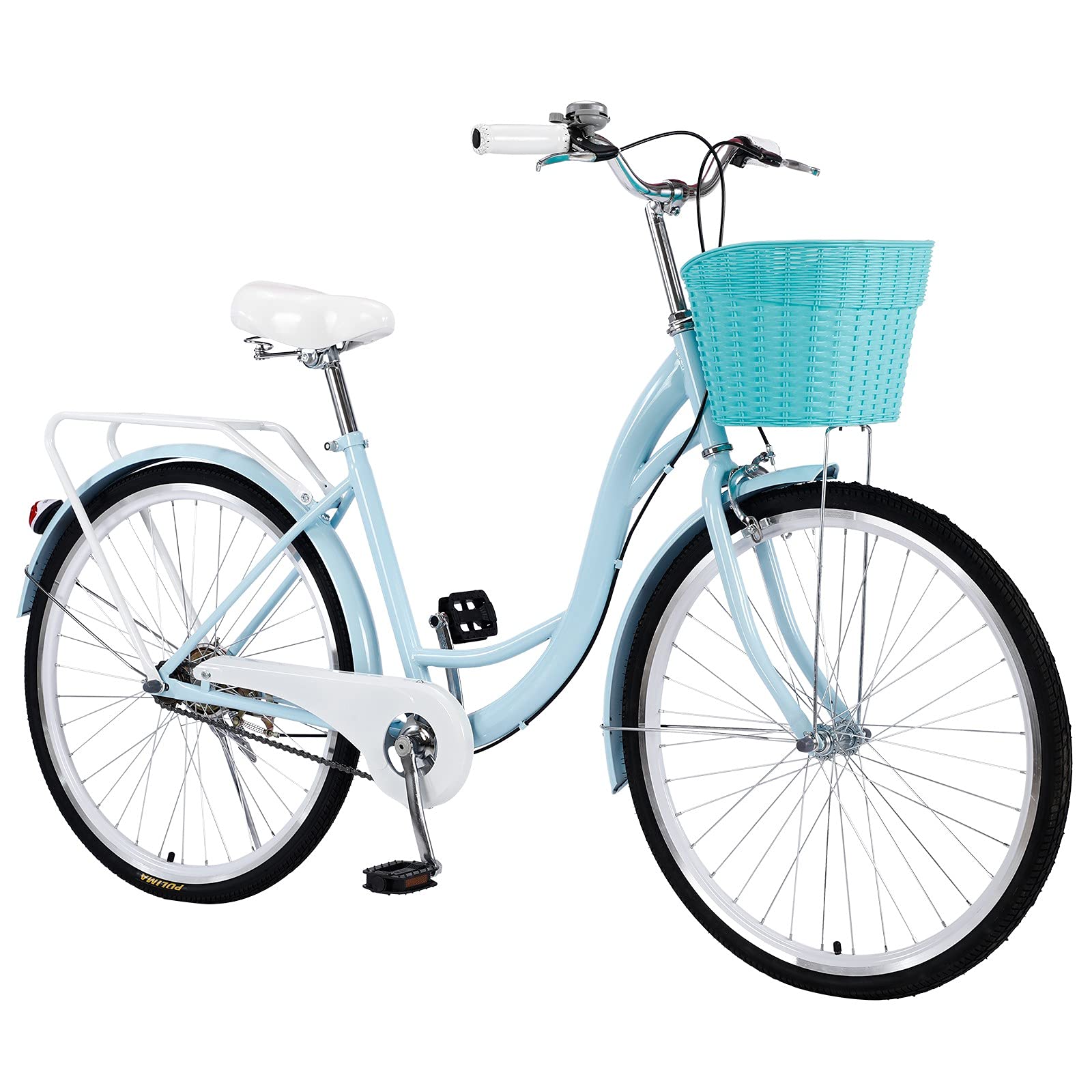 26 Inch Women's Beach Comfort Bicycle - Lightweight Cruiser Bike for Casual Riding, Commuting & Seaside Adventures