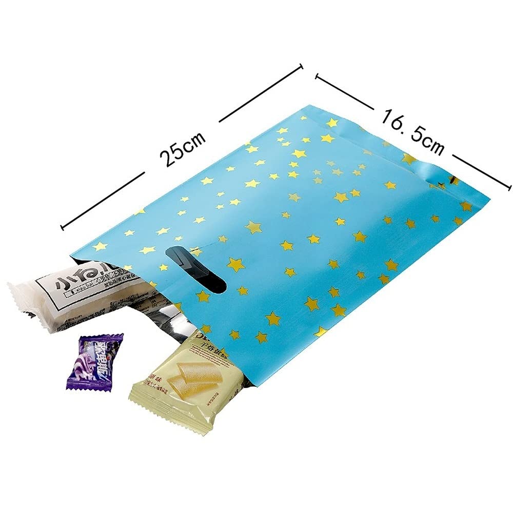 10-Pack Durable Reusable Plastic Storage Bags - Gift, Shopping, Merchandise & Boutique Bags for Christmas, Halloween, Graduation & Wedding - Perfect for Party Favors, Retail Packaging & Event Giveaways