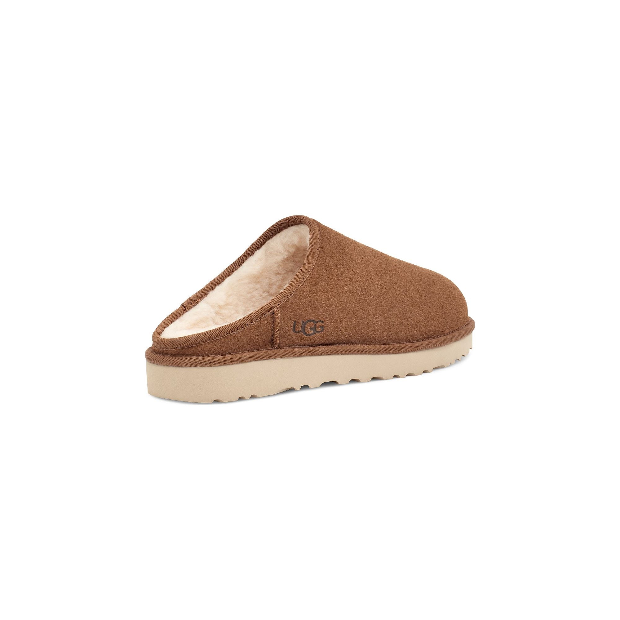 UGG Men's Classic Slip On Shoes - Chestnut Brown Suede Indoor/Outdoor Comfortable Loafers for Casual Wear & Winter Slippers