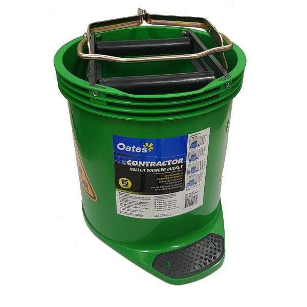 Oates Contractor Wringer Mop Bucket 15L - Heavy Duty Commercial Cleaning Bucket with Wringer for Floors - Ideal for Janitorial, Warehouse & Home Deep Cleaning