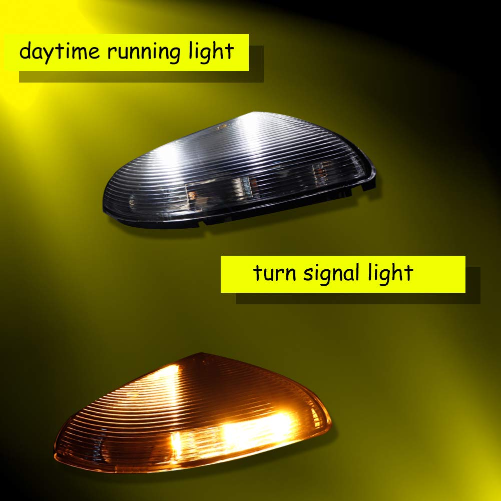 Dodge Ram 1500/2500 Left Side Mirror Turn Signal Light Replacement - Compatible with 2009-2013 Ram 1500 & 2010-2013 Ram 2500 (Part #68064949AA) - LED Driver Side Mirror Indicator for Enhanced Safety & Style