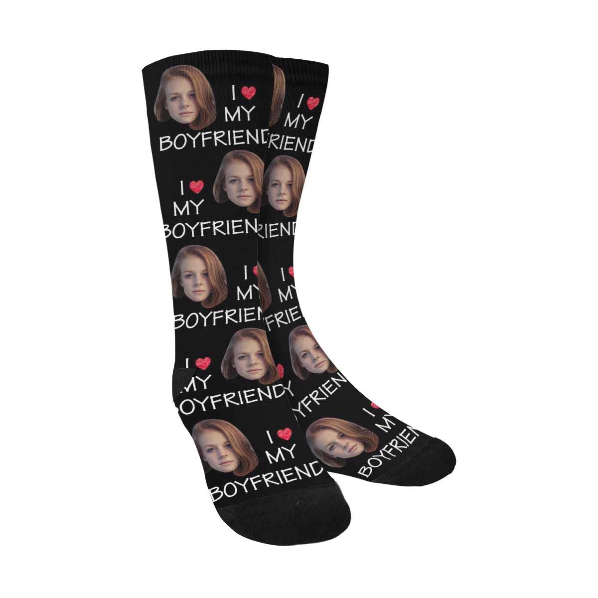Custom Photo Socks for Couples - Personalized Face Socks with Picture for Men & Women | Valentine's Day Gift Idea | Perfect for Anniversaries, Birthdays & Romantic Surprises