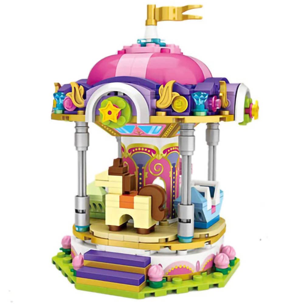 Mini Building Blocks Set - 1720pcs Carousel Architecture Toy for Kids & Adults, Creative Intelligence Education & STEM Learning - Perfect for Home Decor, Gifts & Classroom Activities