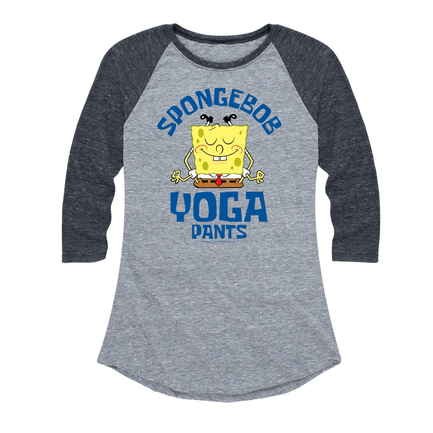 SpongeBob SquarePants Women's Graphic Raglan T-Shirt & Yoga Pants Set | Cartoon Character Apparel | Casual Wear & Lounge Outfits for Fans