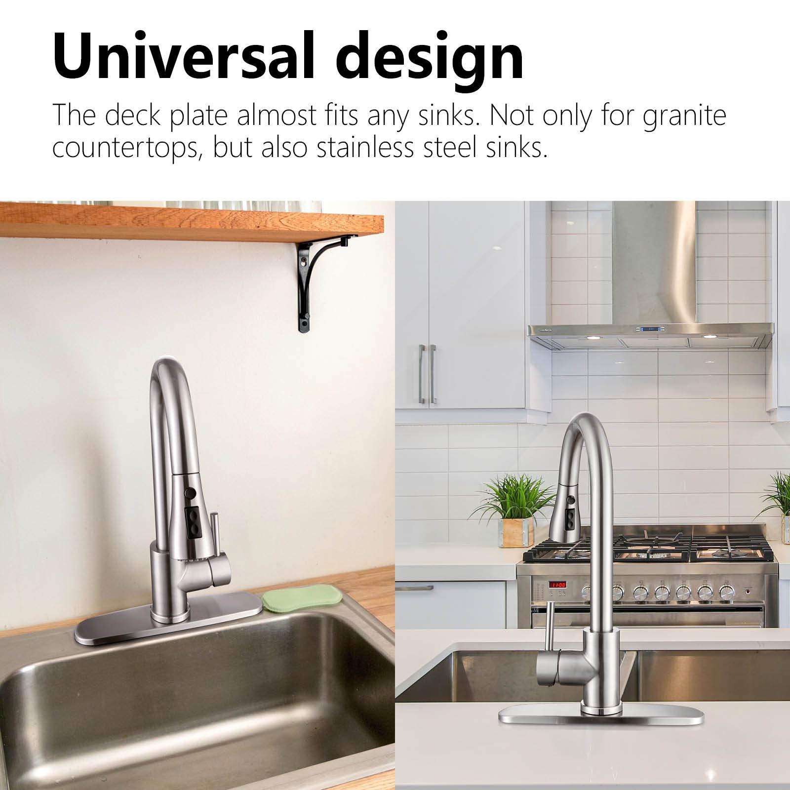 Stainless Steel Sink Hole Cover & Escutcheon Plate - 10