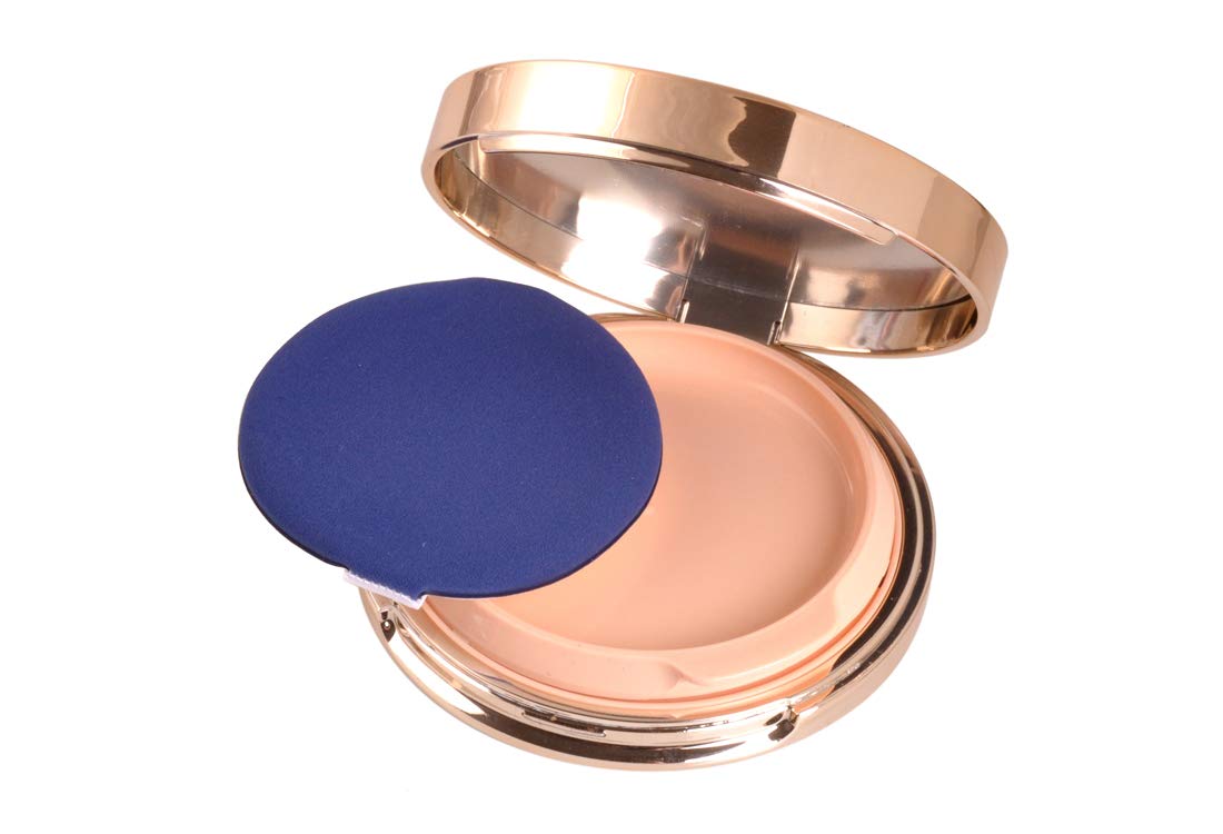 Luxury Refillable Portable Makeup Powder Case with Mirror & Puff - Empty Air Cushion Compact for BB Cream & Foundation - Perfect for Travel, Touch-ups & On-the-Go Beauty