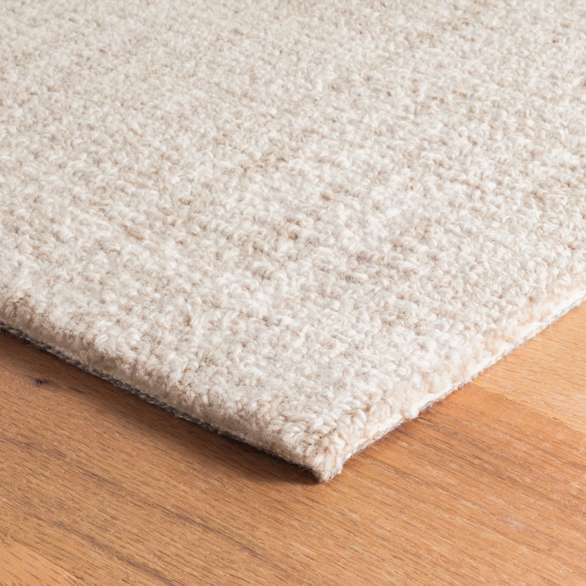 Premium Crosshatch Hand-Hooked Wool Rug - Ivory | Soft & Durable for Living Room, Bedroom & Nursery Decor | Eco-Friendly & Non-Slip
