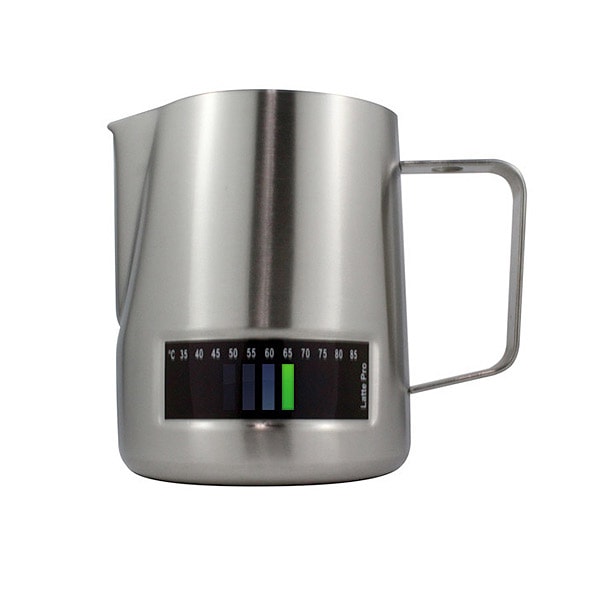 Premium Latte Pro Milk Frothing Pitcher - 12oz Stainless Steel Milk Jug for Barista-Quality Lattes & Cappuccinos - Perfect for Home Coffee Makers & Professional Espresso Machines