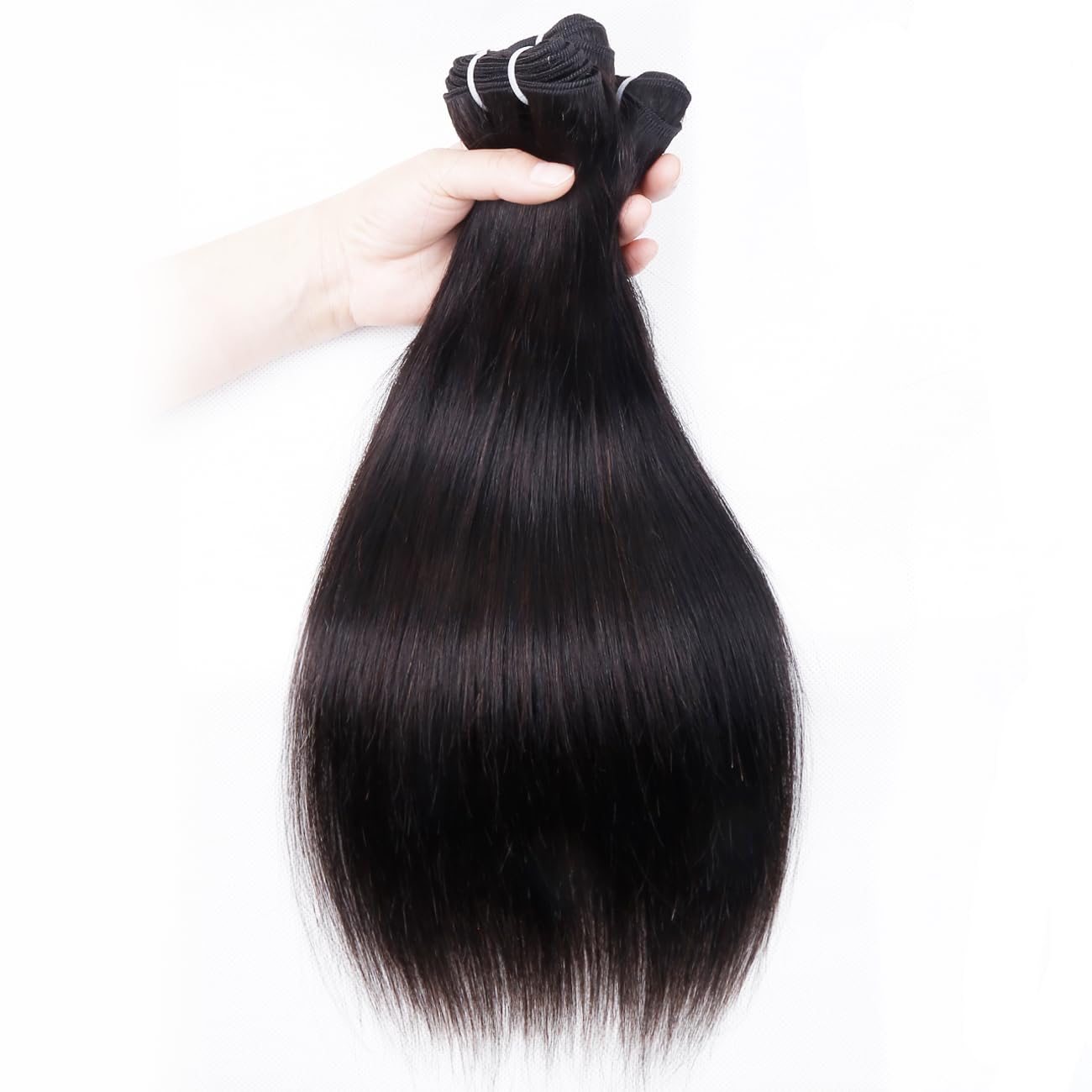 100% Unprocessed Brazilian Virgin Human Hair Bundles - Straight 4 Bundles (22/24/26/28 Inch) Double Weft Weave, 70g/Bundle, Natural Color - Perfect for Sew-In Weaves, Clip-In Extensions & Everyday Styling