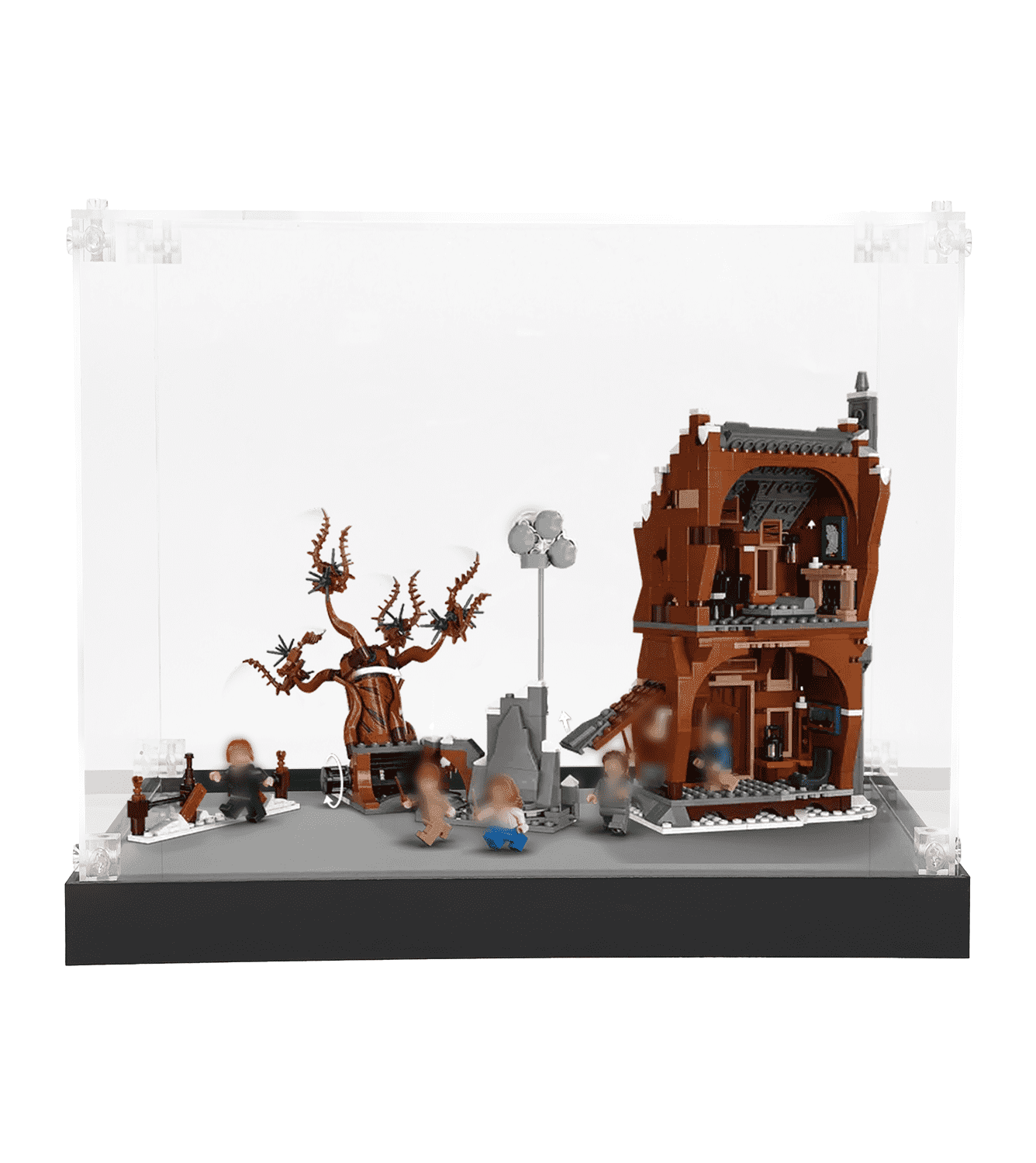 Lego The Shrieking Shack & Whomping Willow 76407 Display Case - Premium Acrylic Protector for Collectible Building Sets - Perfect for Showcasing & Protecting Your Harry Potter Lego Collection at Home or Office