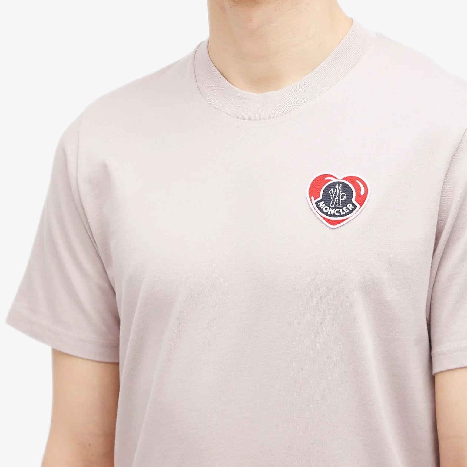 Moncler Heart Logo T-Shirt for Men & Women | Premium Cotton Short Sleeve Tee | Casual Streetwear & Summer Outfits