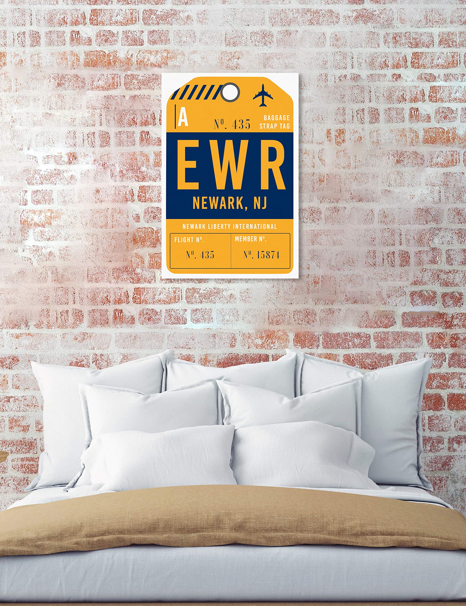 Newark Skyline Wall Art Canvas Print - Modern Cityscape Decor for Home & Office | Perfect Gift for Travel Lovers & Urban Design Enthusiasts