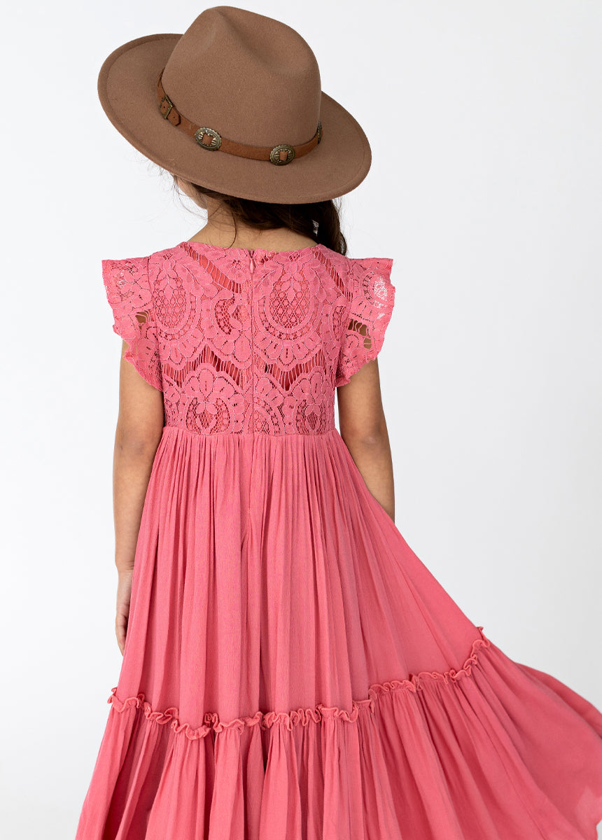 Wild Rose Print Macy Dress - Floral Summer Dress for Women, Perfect for Parties, Weddings & Casual Outings