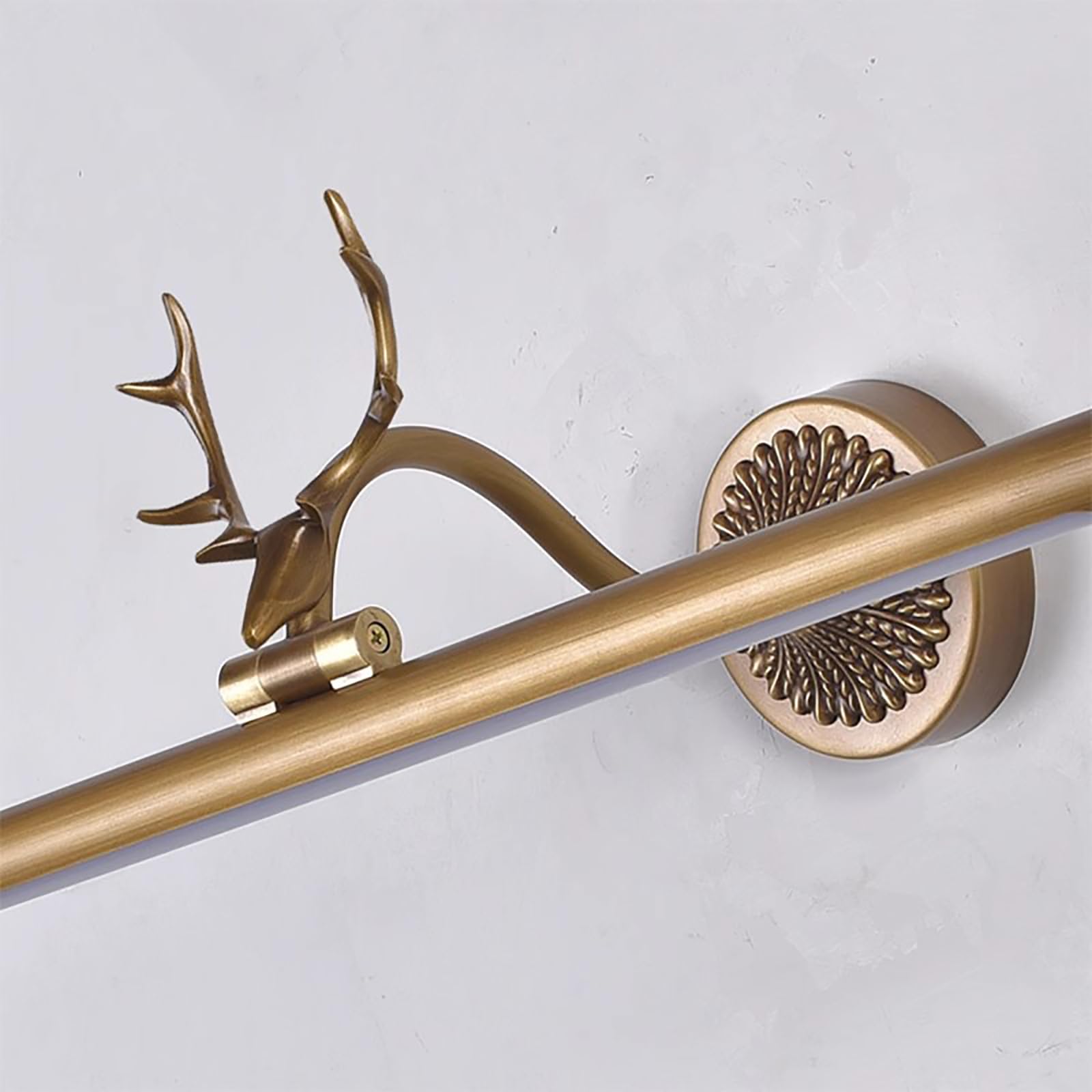 Modern Copper Vanity Light - Rotatable LED Bathroom Sconce for Dressing Table (100cm, Gold) - Perfect for Bathroom Makeup Area