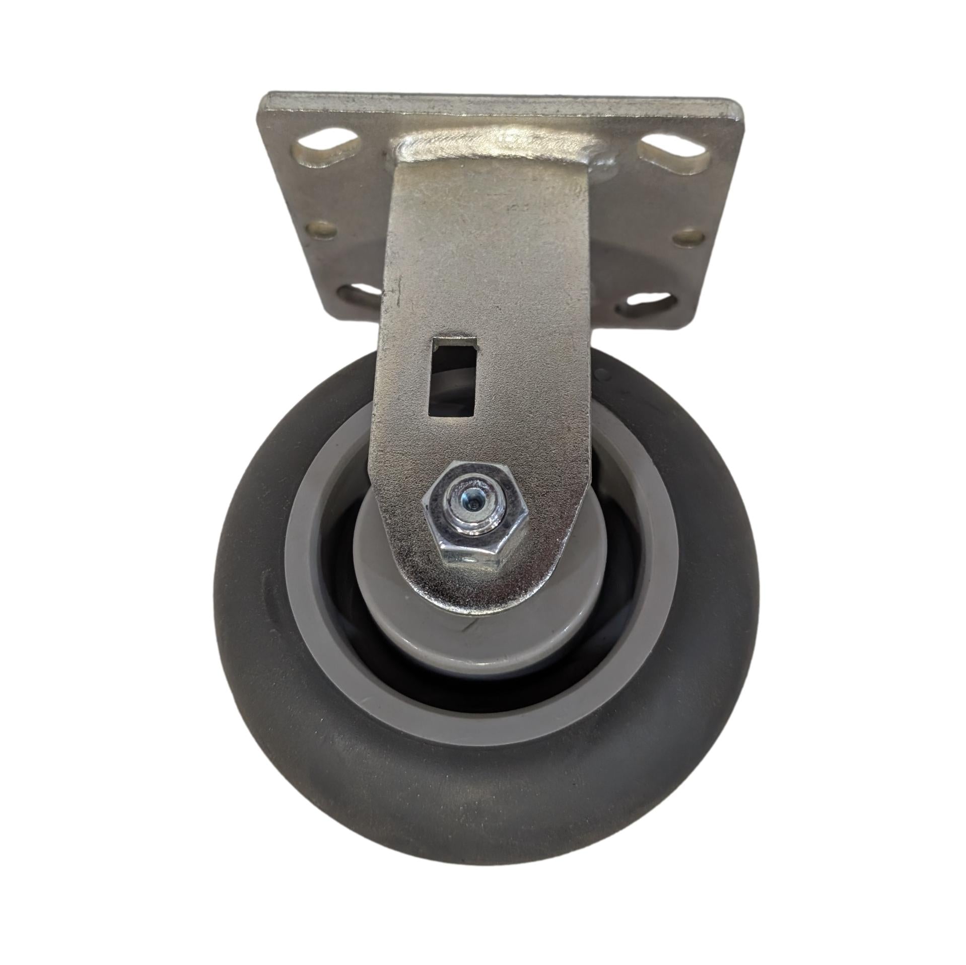 5-Pack Heavy Duty Thermo Pro Wheel Rigid Casters - 350 lbs Capacity Each - Ideal for Industrial Carts, Workbenches, and Material Handling Equipment
