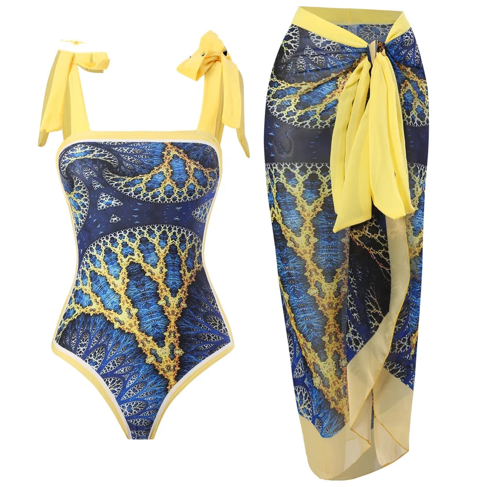 2023 Sexy Fashion One Piece Swimsuit - 3D Flower Print Women's Monokini Bathing Suit for Summer Beach Vacation, Pool Party & Tropical Getaway