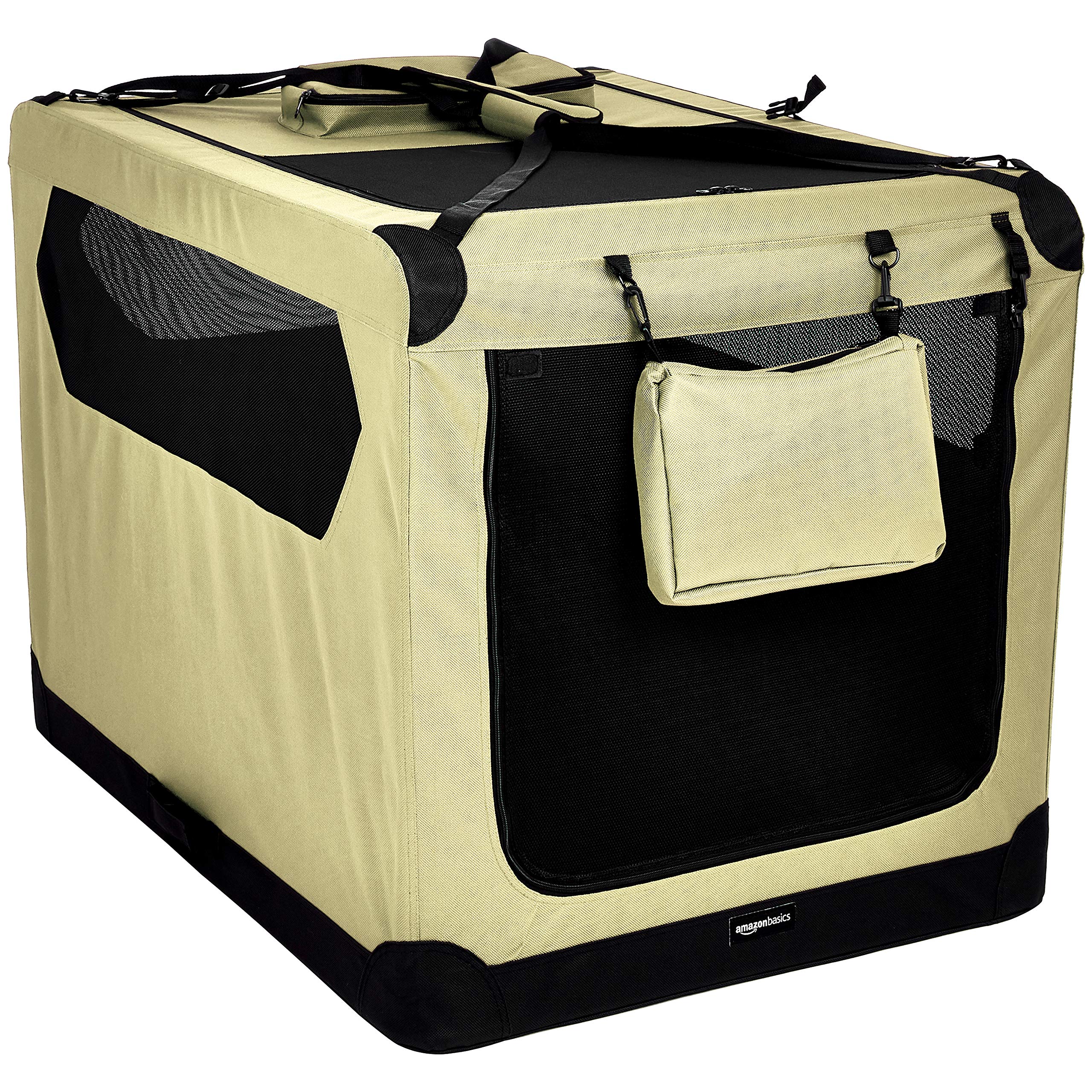 Amazon Basics Premium Folding Portable Soft Dog Crate Carrier Kennel - 42