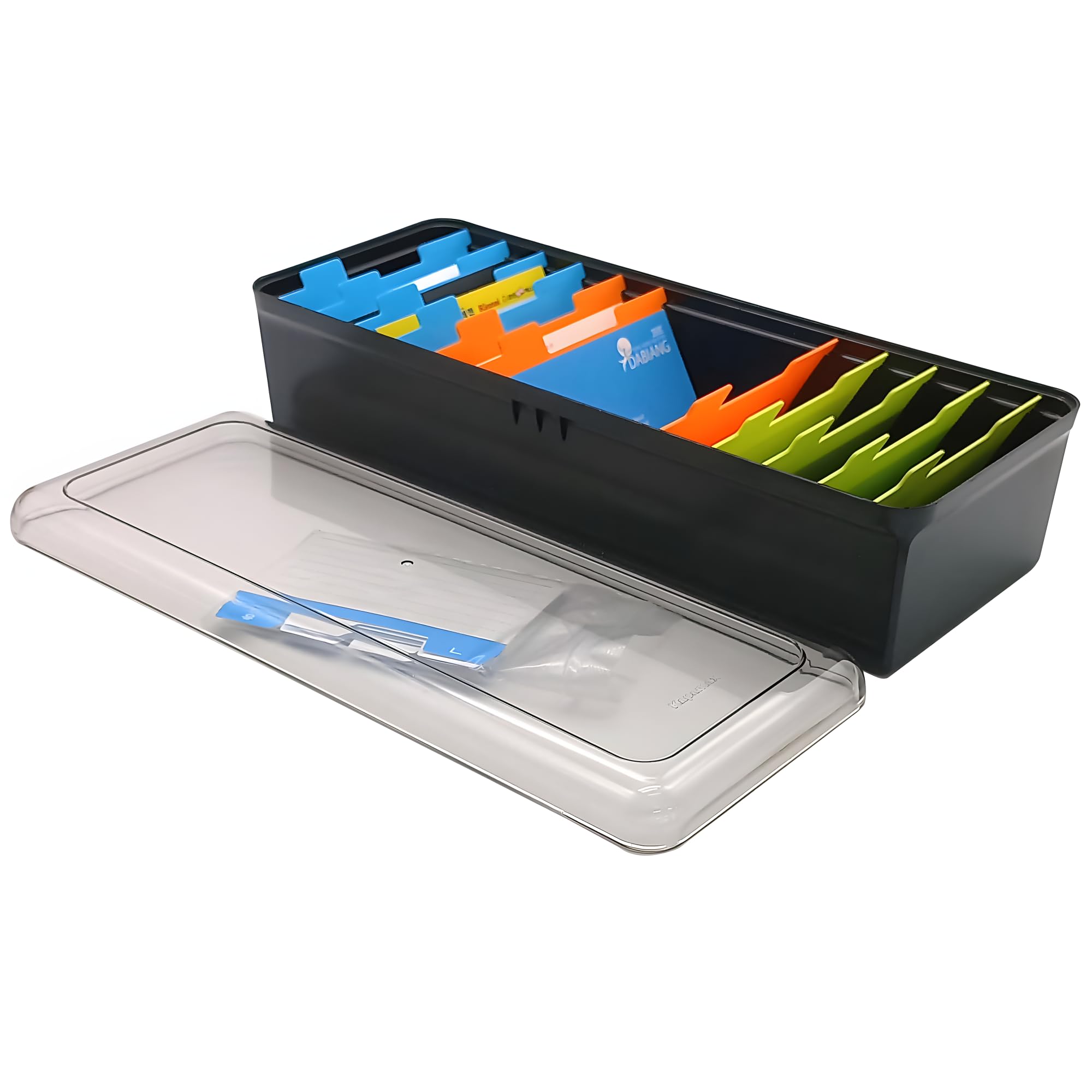 GARASANI 8-Slot Business Card Holder for Desk - Large Capacity Organizer Holds 500 Cards - Perfect for Office, Reception, and Professional Networking Events