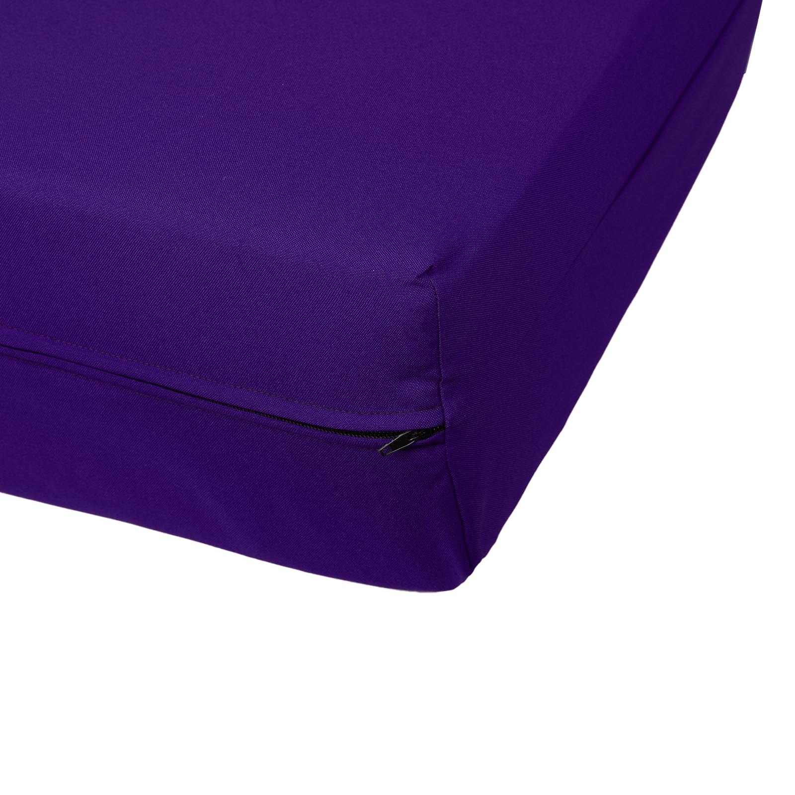 MoNiBloom Twin Stretch Futon Slipcover - Washable Zippered Armless Sofa Cover for Adults, Kids & Pets - Furniture Protector for Jackknife RV Sofas (Purple) | Perfect for Living Rooms, Dorms and Campers