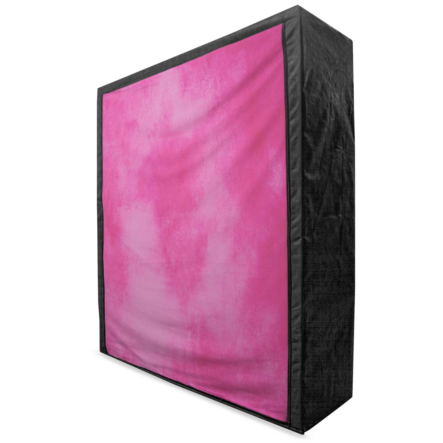 Ambesonne Hot Pink Portable Fabric Wardrobe with Shelves - 59