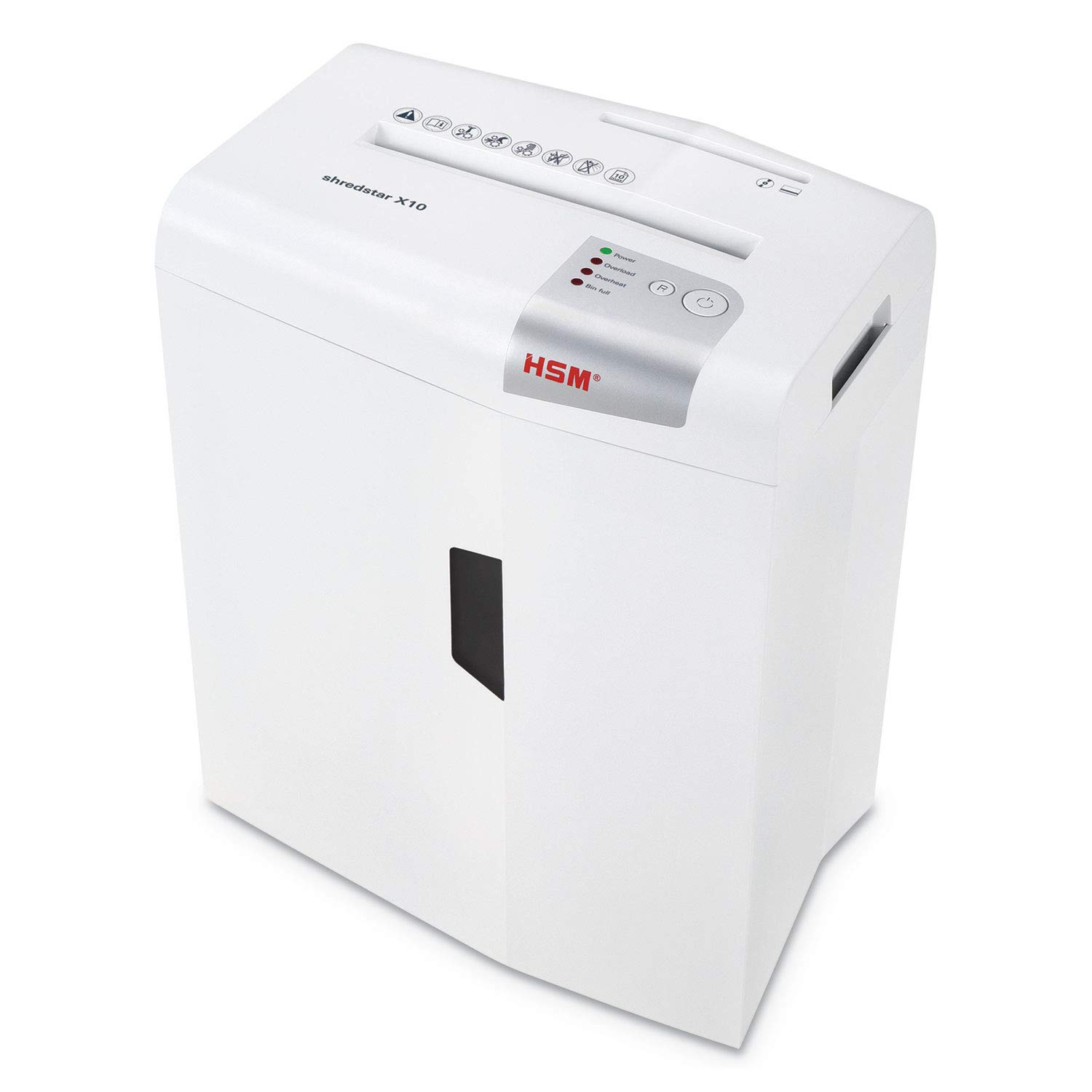 Shredstar X10 Cross-Cut Paper Shredder - 10 Sheet Manual Feed Capacity for Home & Office Document Security | Perfect for Confidential Files, Bills, and Credit Card Shredding