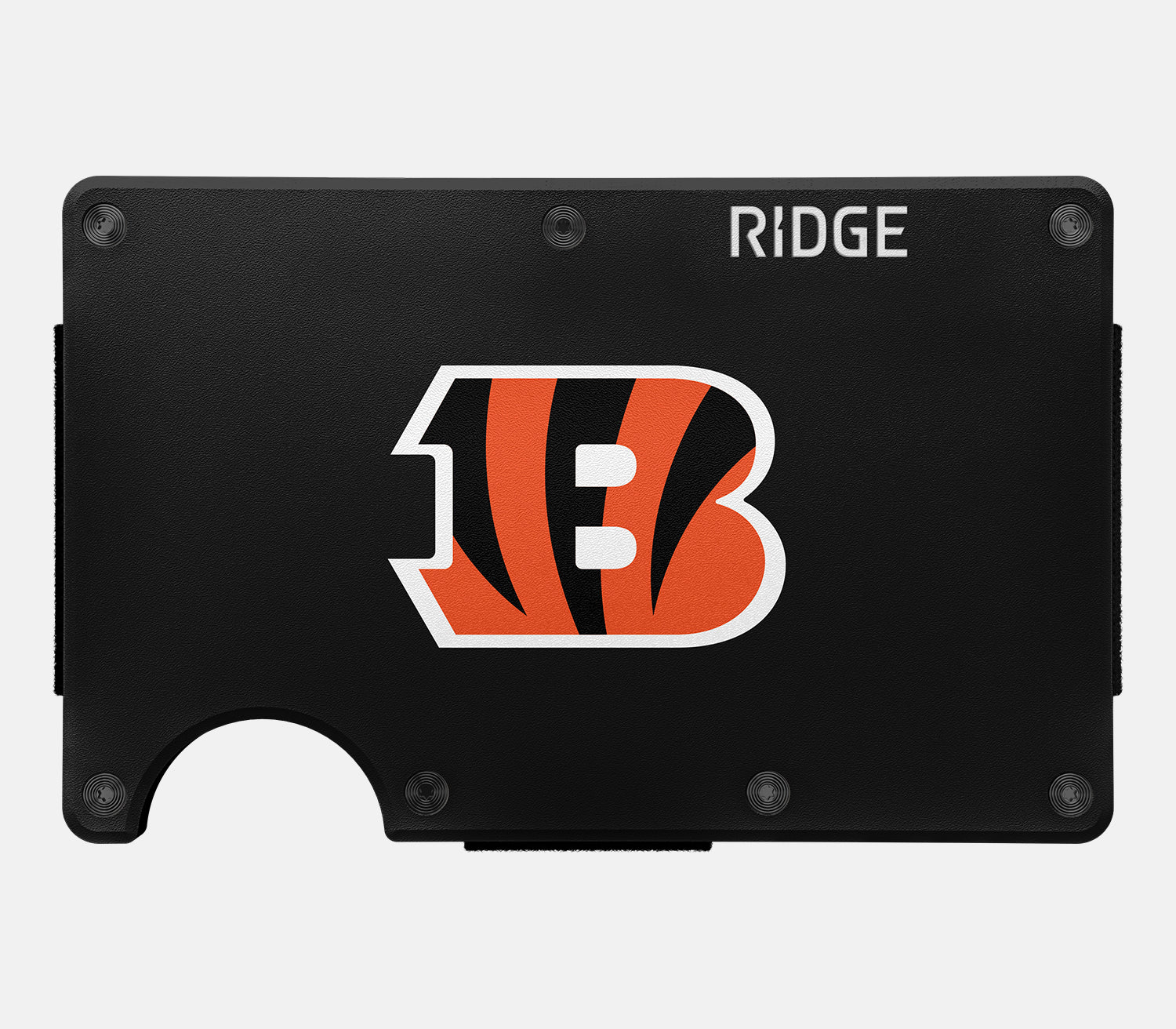 Ridge Wallet for Men - Slim RFID Blocking Metal Wallet - Cincinnati Bengals NFL Team Design - Perfect for Everyday Carry, Travel & Gifts