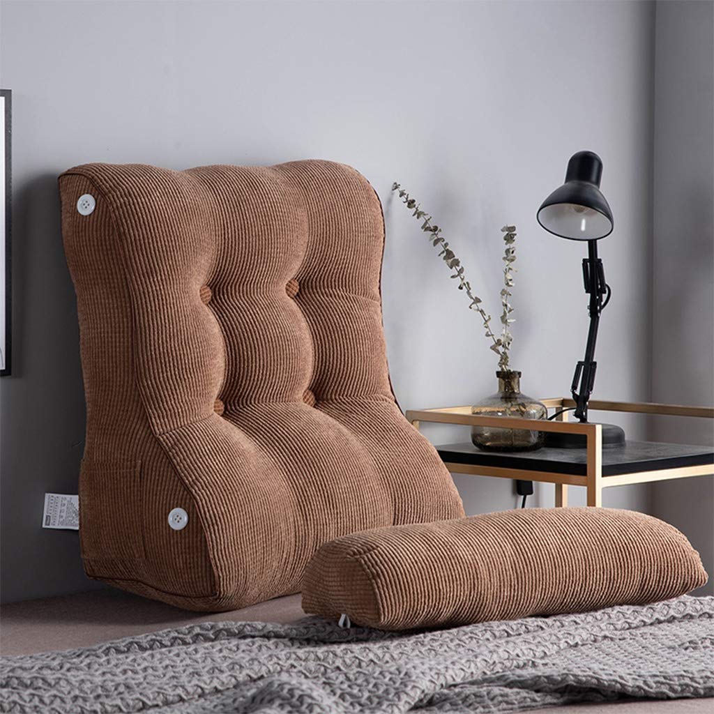 **Adjustable Wedge Pillow for Back & Neck Support - Corn Velvet Triangle Cushion for Reading, Sofa, Bed & Office Chair - 55x60x25cm - Perfect for Relaxation, Pain Relief & Comfort**