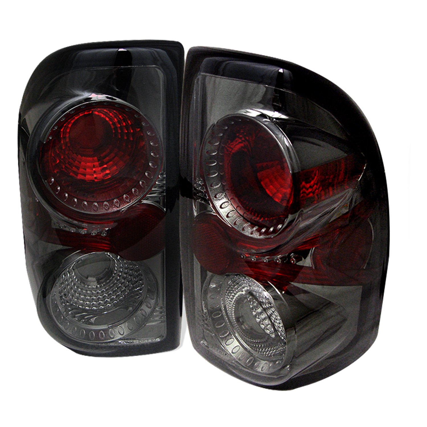 Spyder 5002358 Euro Style Smoke Tail Lights for 1997-2004 Dodge Dakota - Compatible with 3157 Bulbs (Not Included) - Upgrade Your Truck's Style for Night Driving & Custom Look