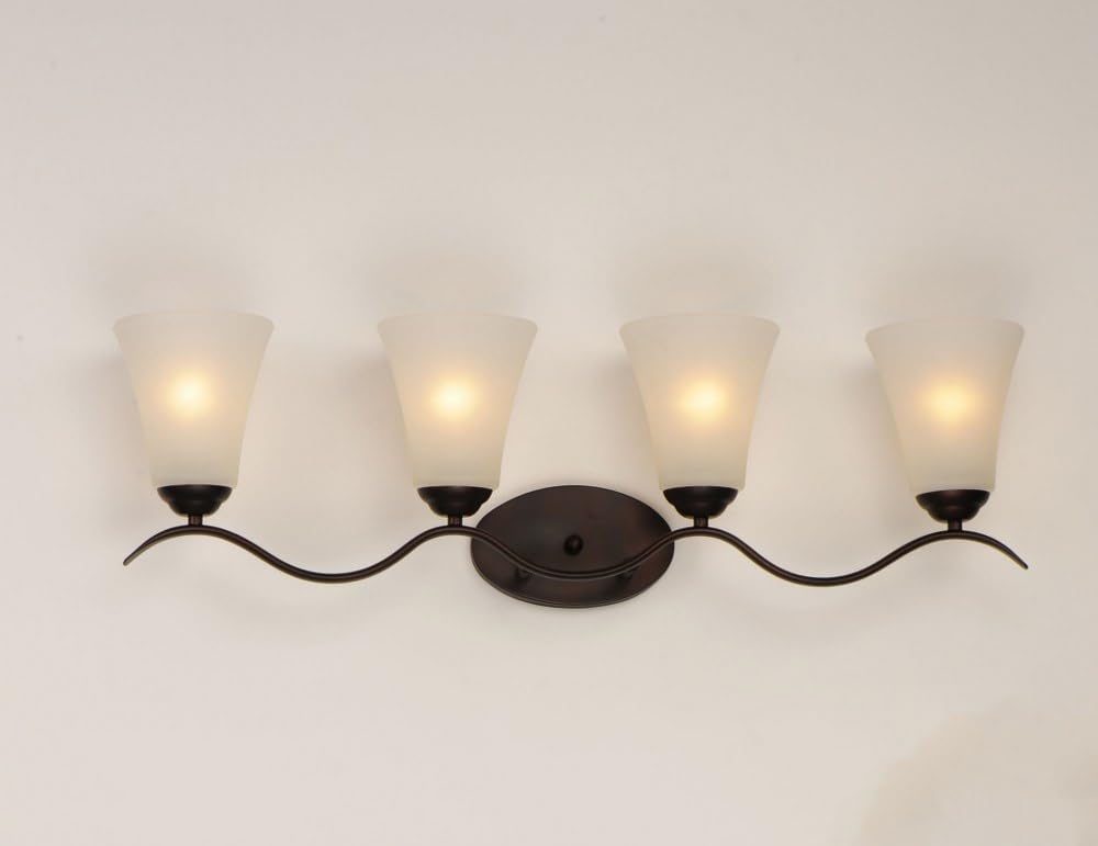 Maxim Lighting 12084FTPC Vital-4 Light Bathroom Vanity - 31.5