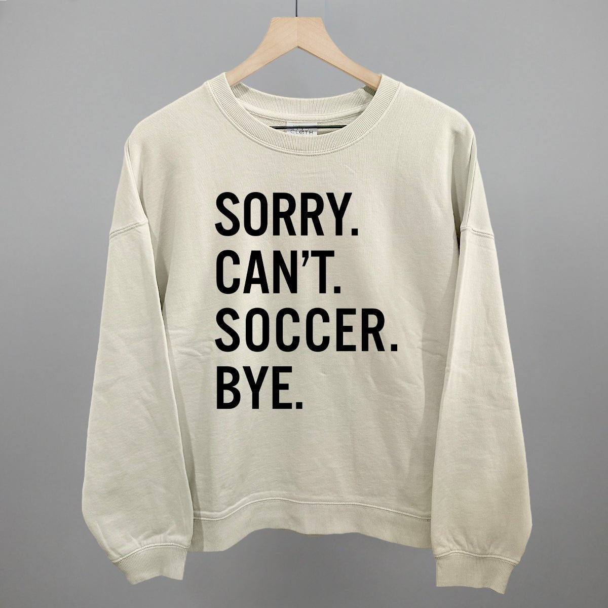 Funny Soccer Saying T-Shirt - Sorry Can't Soccer Bye - Perfect for Soccer Players, Fans & Coaches - Great for Games, Practice & Casual Wear