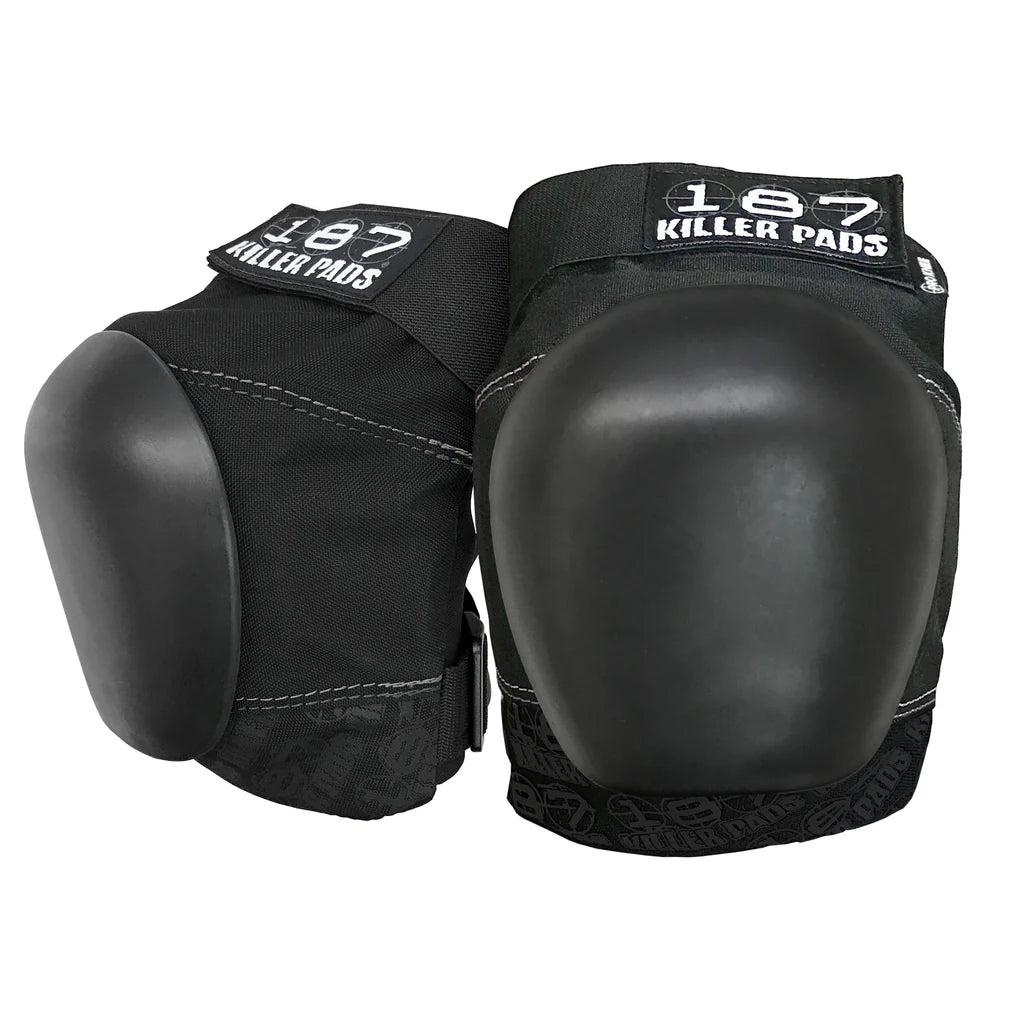 187 Killer Pads Pro Knee Pads - Black - Protective Knee Support for Construction, Flooring, Gardening & Sports (Pair)