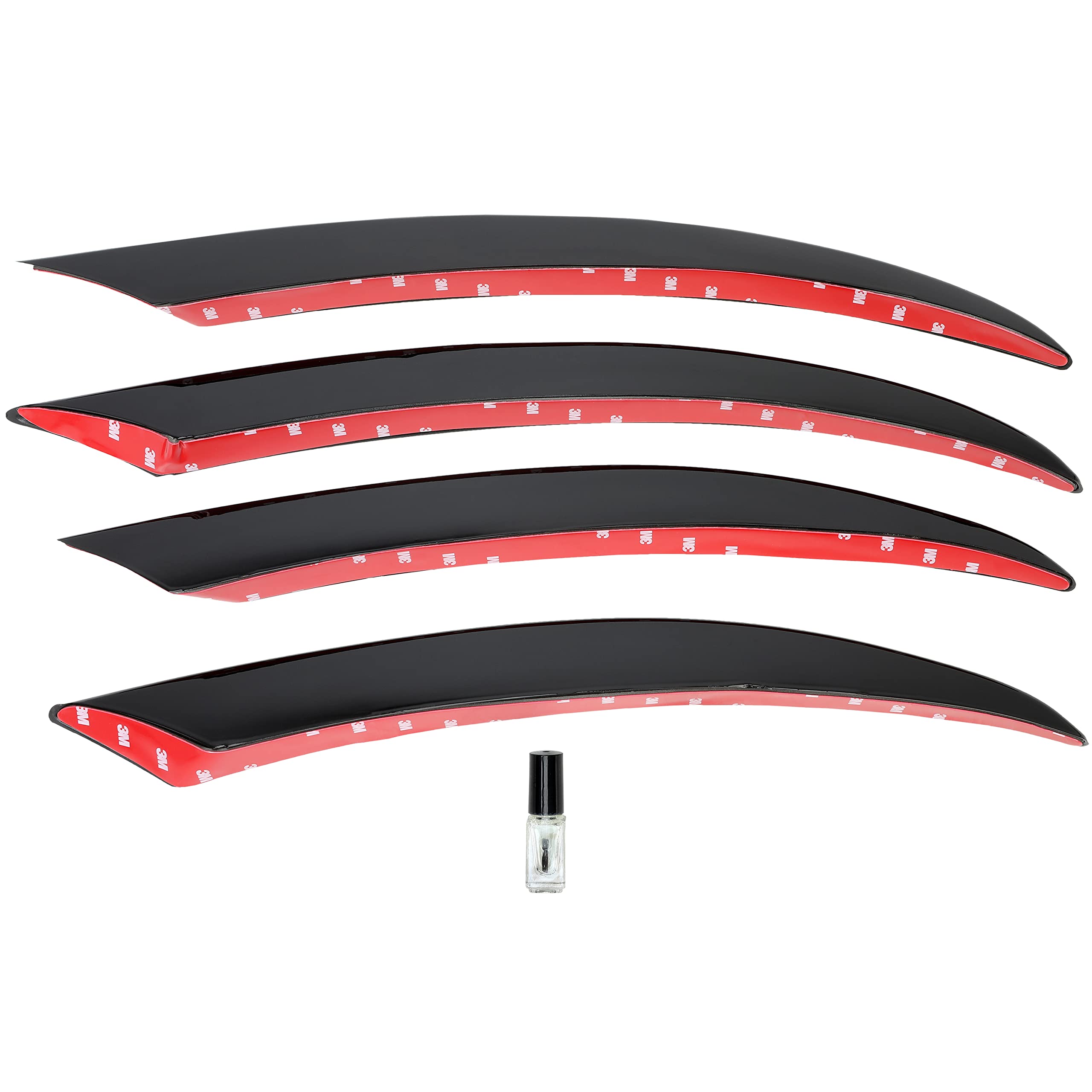 HECASA Black Fog Light Grill Air Vent Cover Trim Strips for 2014-2021 Mercedes-Benz C Class W205 C200L C180L - Front Bumper Plastic Decorative Grille Accessory (Perfect for Car Customization & Style Upgrade)