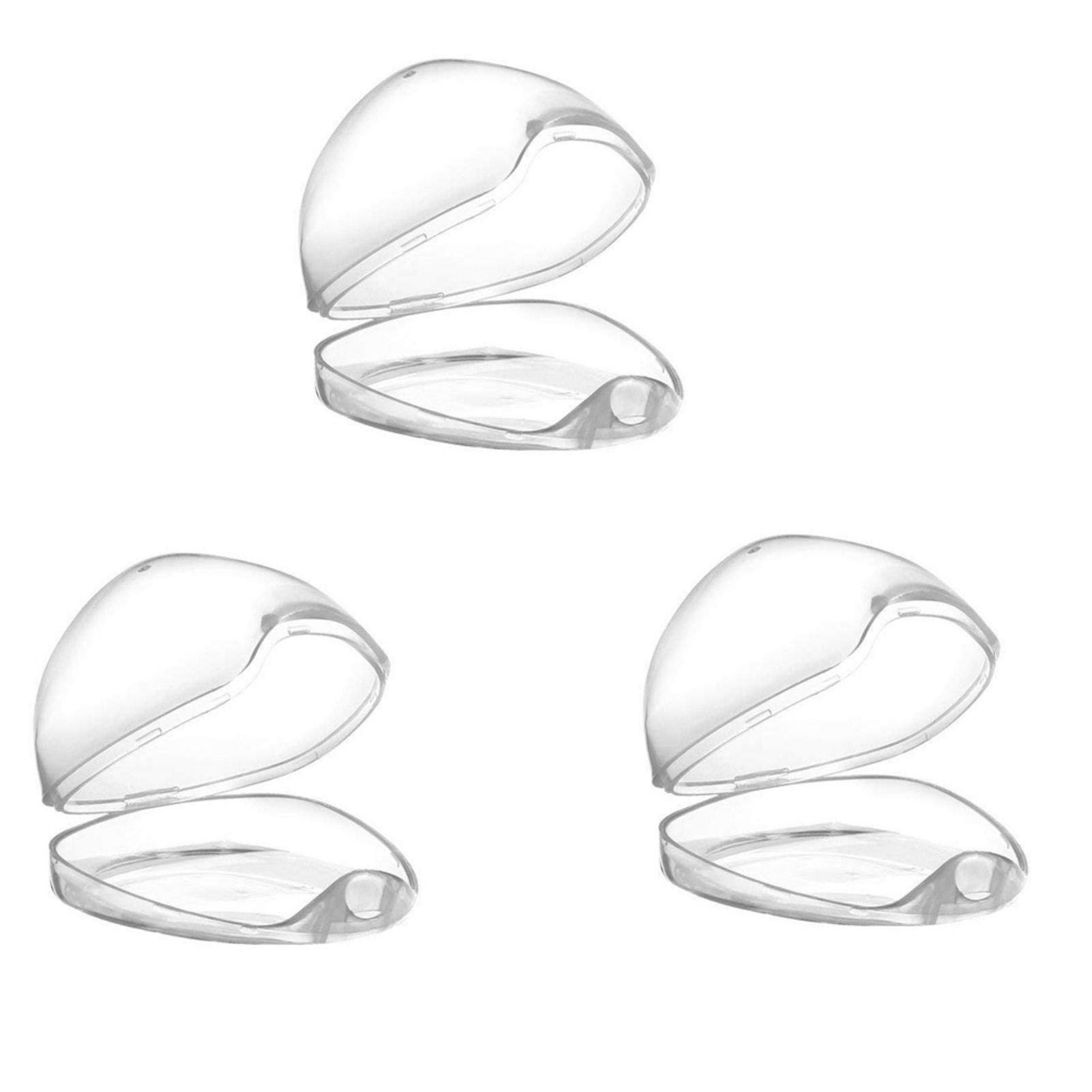 Ailopta 3-Pack Baby Pacifier Holder Case - BPA-Free Transparent Soother Storage Box with Nipple Shield - Portable Pacifier Organizer for Travel, Daycare & On-the-Go Parents