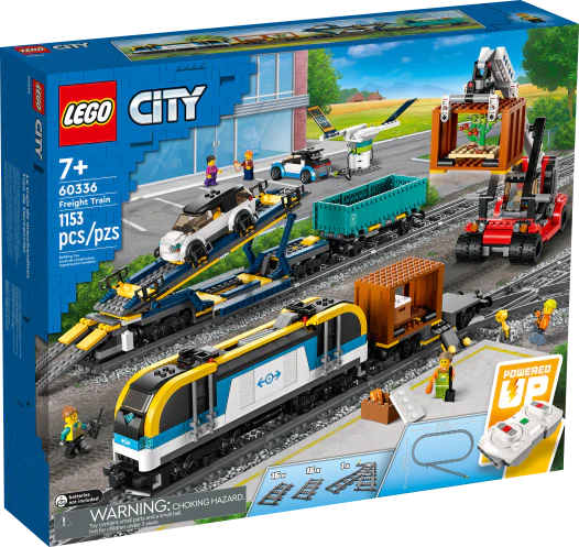 LEGO® City Freight Train Set - 60336 | Building Toy for Kids Ages 6+ | STEM Educational Train Playset for Creative Play & Collectors | Perfect for Birthday Gifts & Holiday Presents | Fun for Train Enthusiasts & LEGO® Fans
