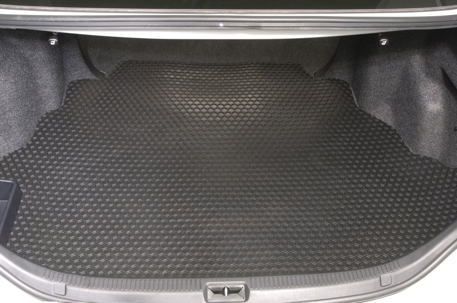 Intro-Tech MB-224-RT-B Hexomat Custom Fit Cargo Liner Mat for Mercedes X204 GLK-Class (2010-2015) - Heavy Duty Rubber Floor Protection, Black - Perfect for Road Trips, Grocery Hauling & Pet Transport