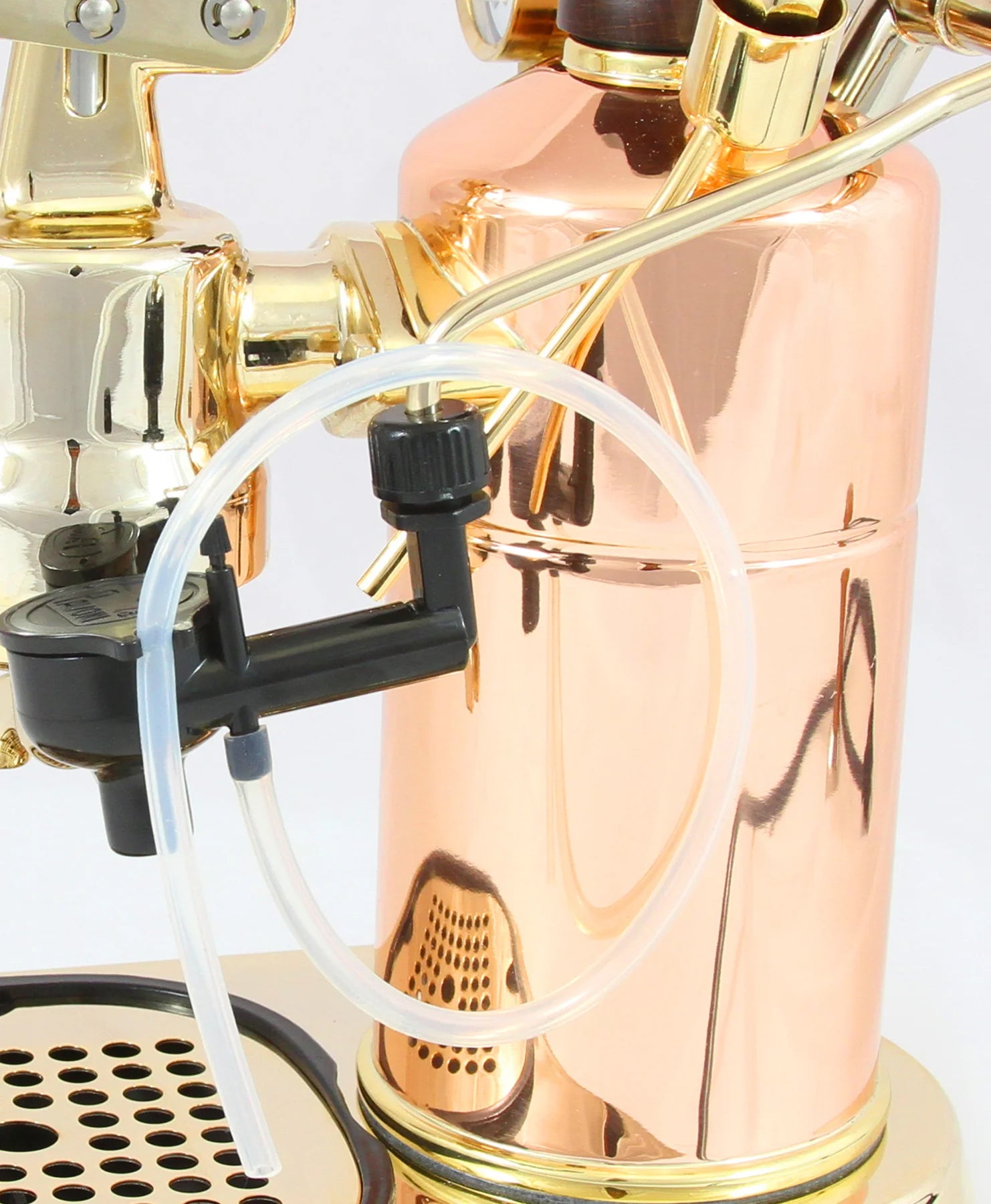 La Pavoni Professional Copper & Brass Espresso Machine PB-16 | Italian Stovetop Coffee Maker for Home & Cafe Use | Perfect for Espresso Lovers & Baristas