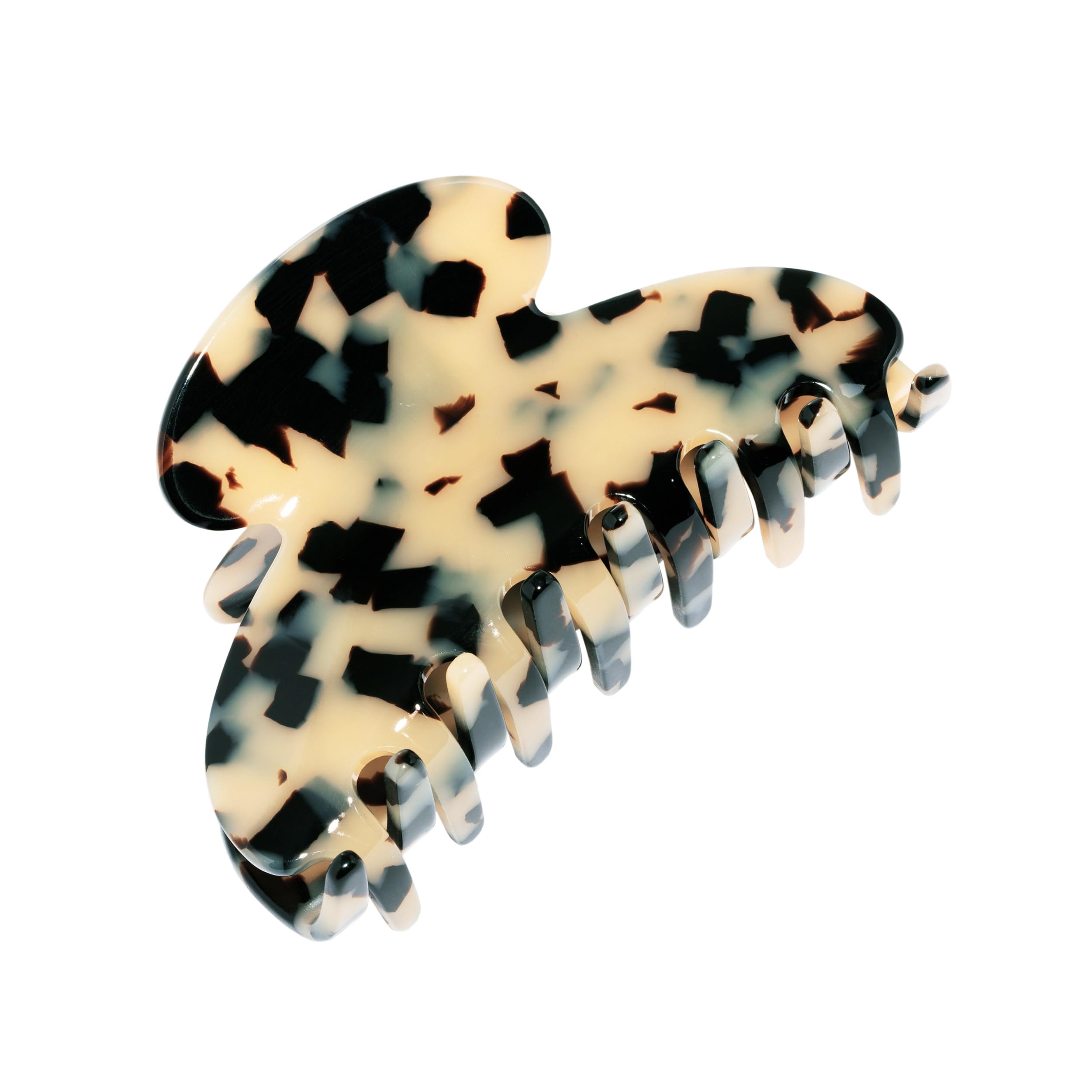 Luxury French Hair Claw Clip - Ivory Tokyo Style - Medium Hair Clips for Thick Hair - Cellulose Acetate Hair Accessories - Perfect for Updos, Ponytails & Everyday Hairstyles