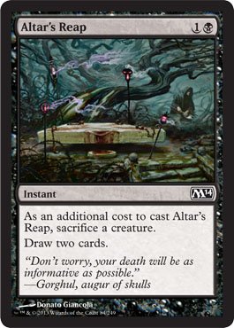 Magic The Gathering Altar's Reap (84/249) - Magic 2014 MTG Card - Perfect for Commander Decks & Black Mana Strategies