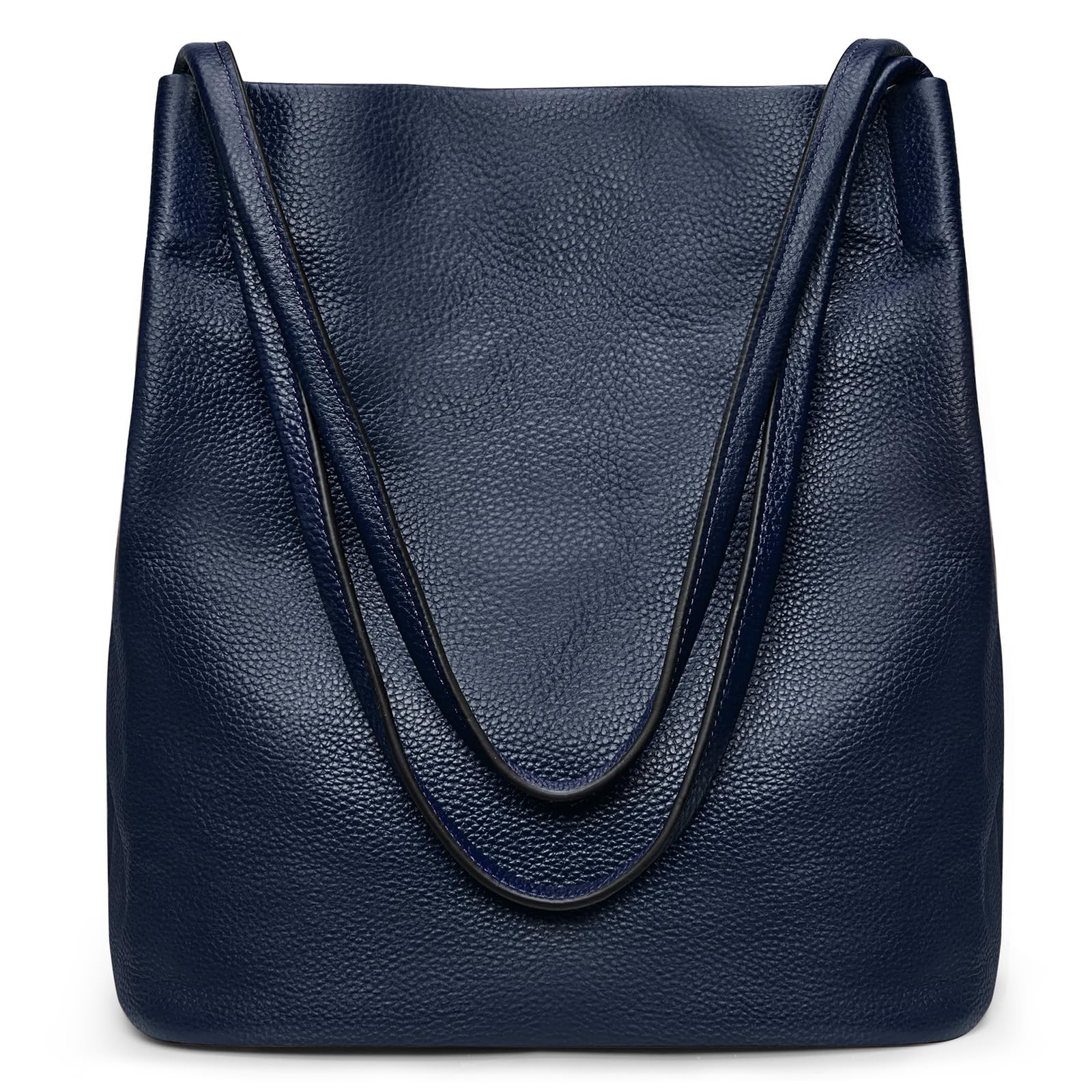 **Kattee Women's Soft Leather Tote Shoulder Bag – Magnetic Snap Closure – Stylish Handbag for Work, Travel & Everyday Use**