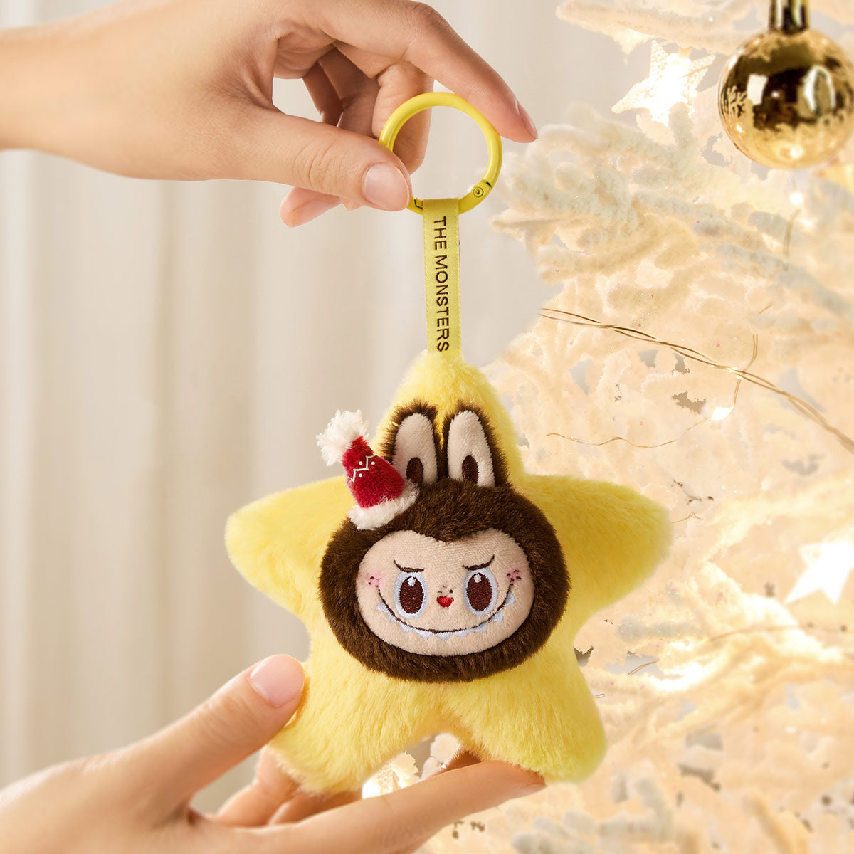 POP MART THE MONSTERS Classic Series Sparkly Plush Pendant Blind Box - Cute Collectible Keychain for Bags, Gifts & Surprise Unboxing Fun