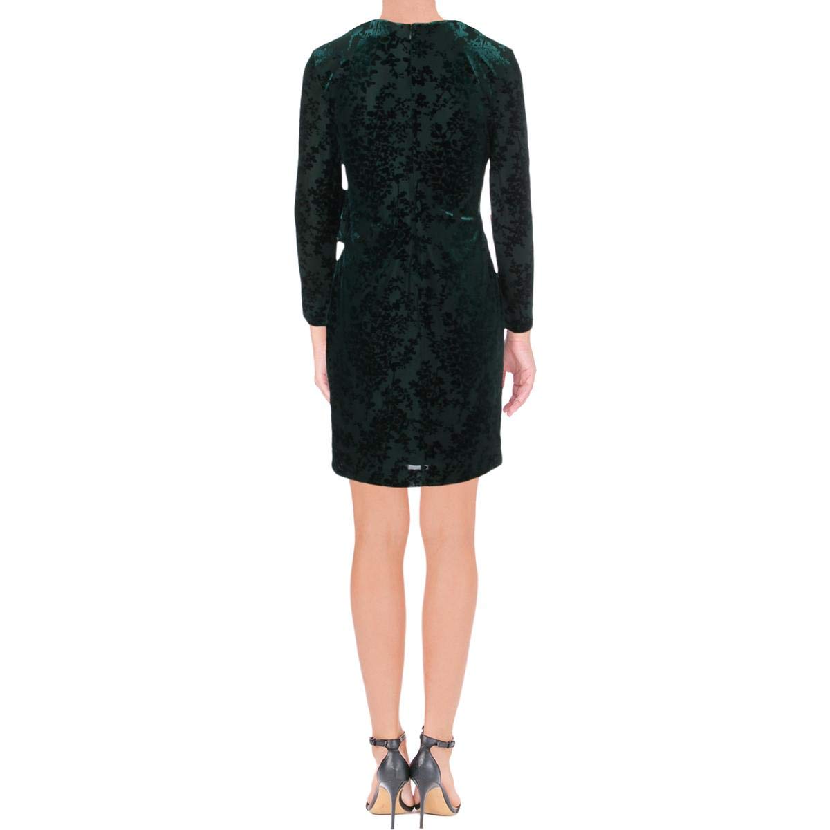 Ralph Lauren Women's Flocked Velvet Wrap Dress - Elegant Sleeveless Party Dress for Evening Events, Weddings & Holiday Gatherings