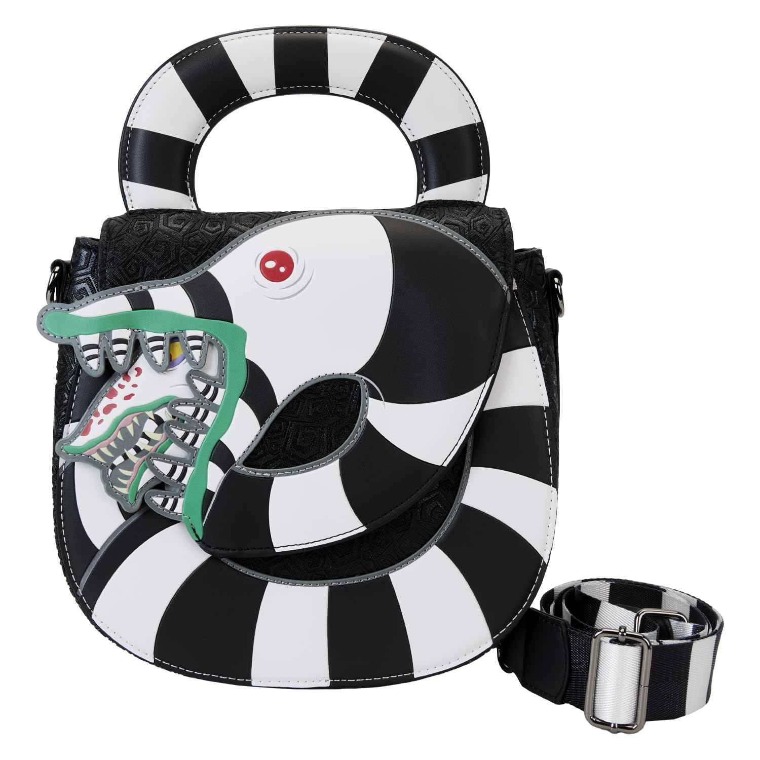 Loungefly Beetlejuice Sandworm Crossbody Bag | Official Beetlejuice Merchandise & Collectible Accessories for Cosplay, Halloween Costumes & Movie Fans
